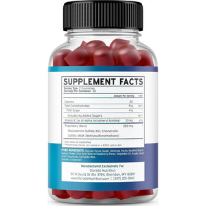 Glucosamine Chondroitin Gummies (60 Count) Joint Supplement.