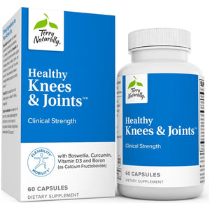 Terry Naturally Healthy Knees & Joints - Dietary Supplement to Support Bone Health & Joint Flexibility 60 Capsules
