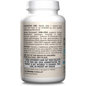 Jarrow Formulas® DIM + CDG, Liver Detox Support for Healthy Hormone Regulation and General Wellness, 30 Veggie Capsules