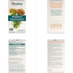 Himalaya Rhodiola Rosea for Energy and Stress and Exercise Endurance, 250 Mg, 60 Capsules
