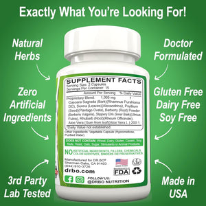 Colon Cleanse Detox Formula - Natural Bowel Cleanser Pills for Intestinal Bloating & Fast Digestive Cleansing