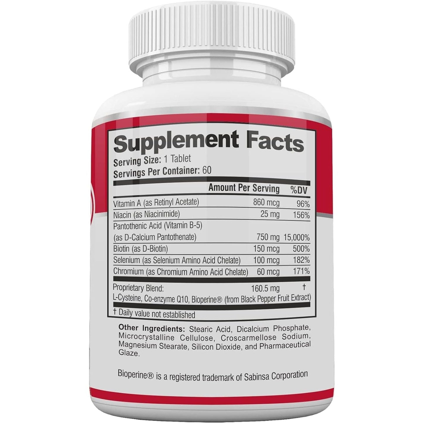 Acne Pills - Clear Oily Skin Vitamins , Hormonal Blemishes, anti Spots & Cystic Acnes 60 Tablets