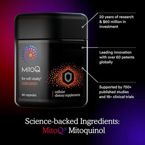 Mitoq Curcumin Advanced Coq10 Antioxidant - Supports Immunity, Digestive Health, & Cell Vitality (60 Capsules)