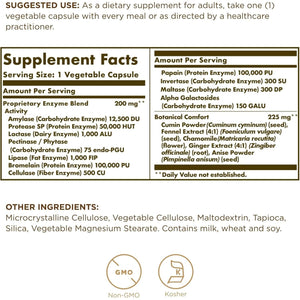 Solgar Comfort Zone Digestive Complex - Enzymes to Support the Body’S Natural Digestive Process 90 Servings