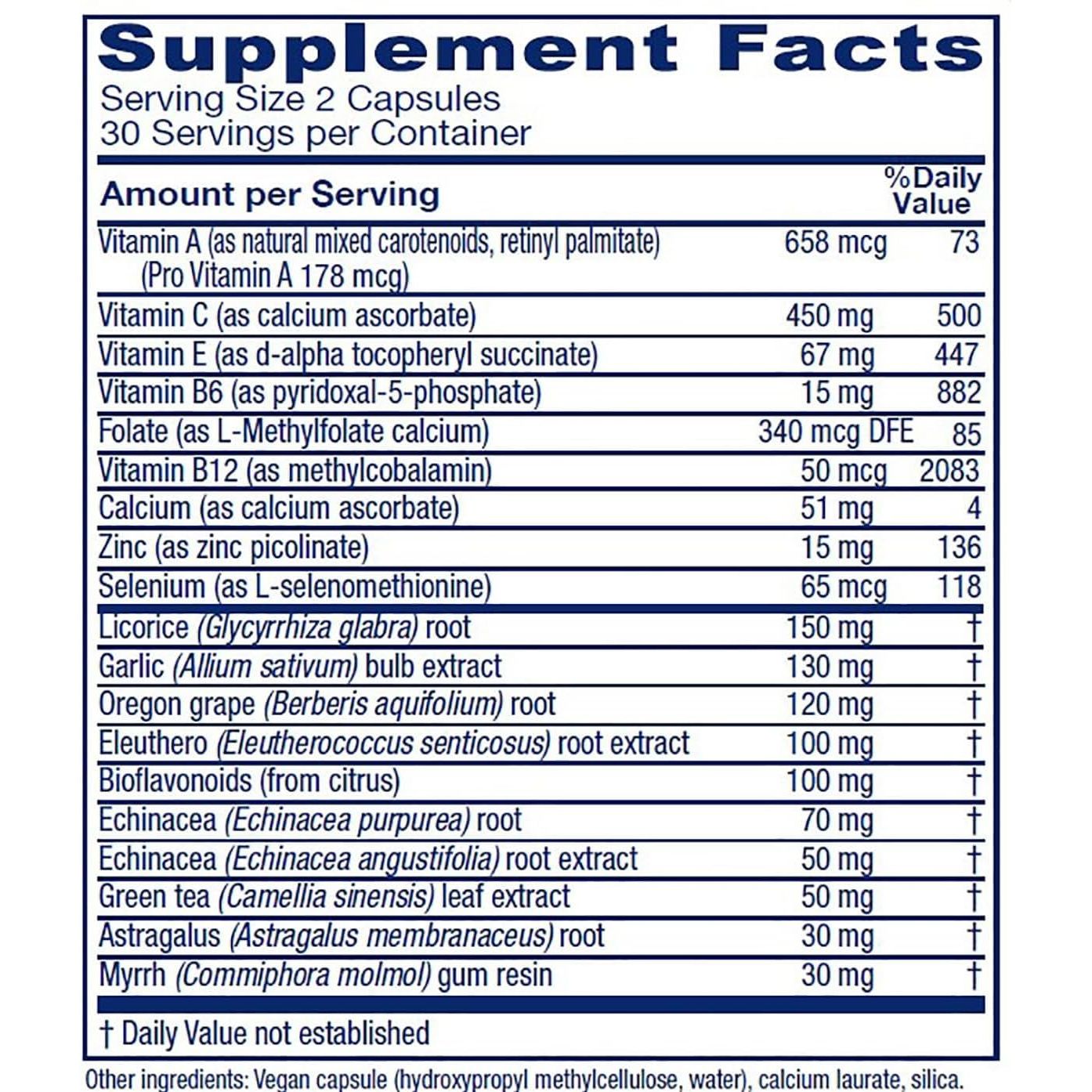 Vitanica Immune Symmetry, Immune Support, Vegan, 60 Capsules