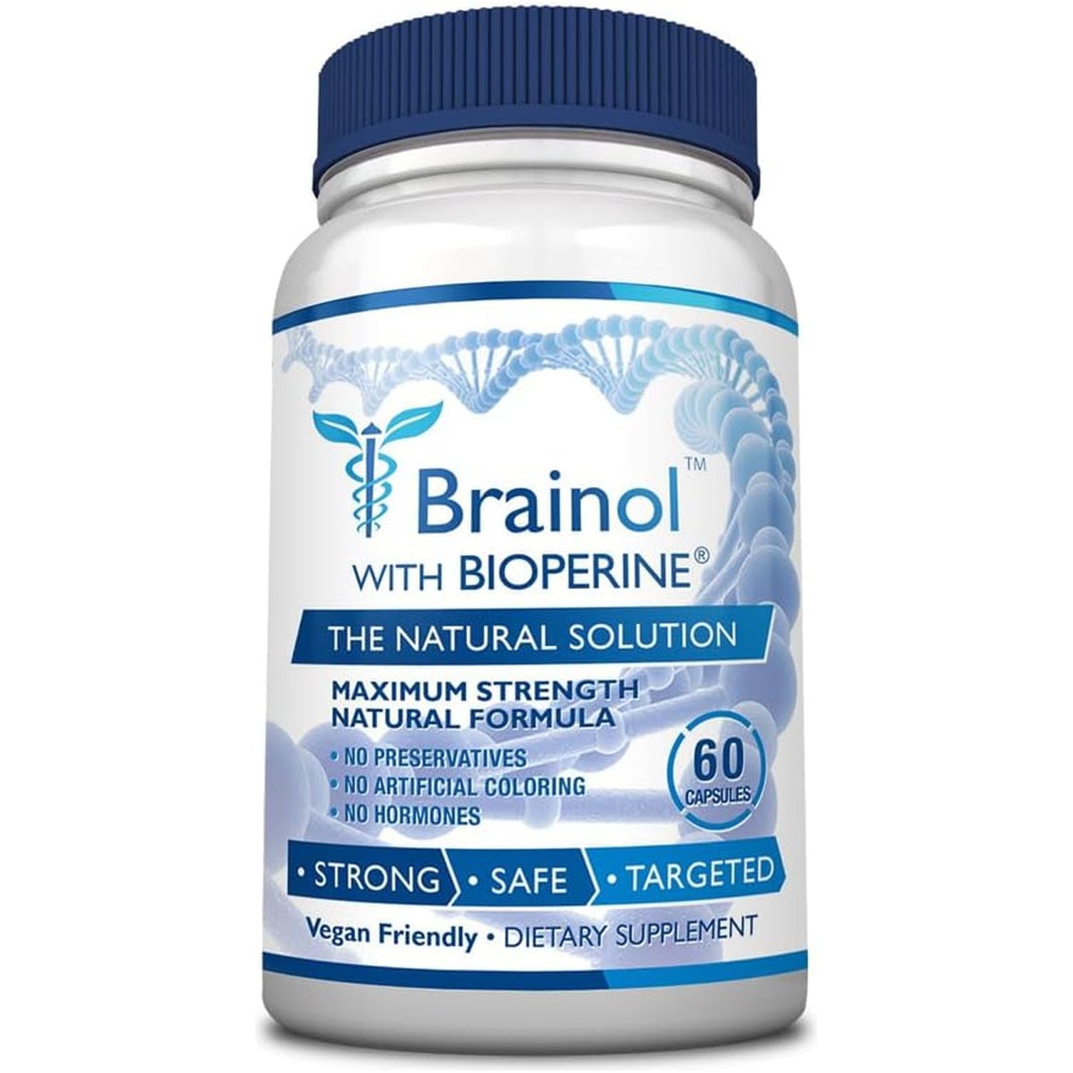 Brainol - Targeted Brain Support Supplement - Vegan-Friendly - 60 Capsules
