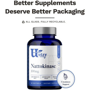 Nattokinase | 2000 FU from Japanese Natto | for Cardiovascular and Circulatory Support | 120 Softgel