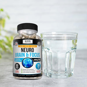 Kaya Naturals - Nootropic Brain Support Supplement - Focus & Concentration & Learning Accuracy - 60 Count