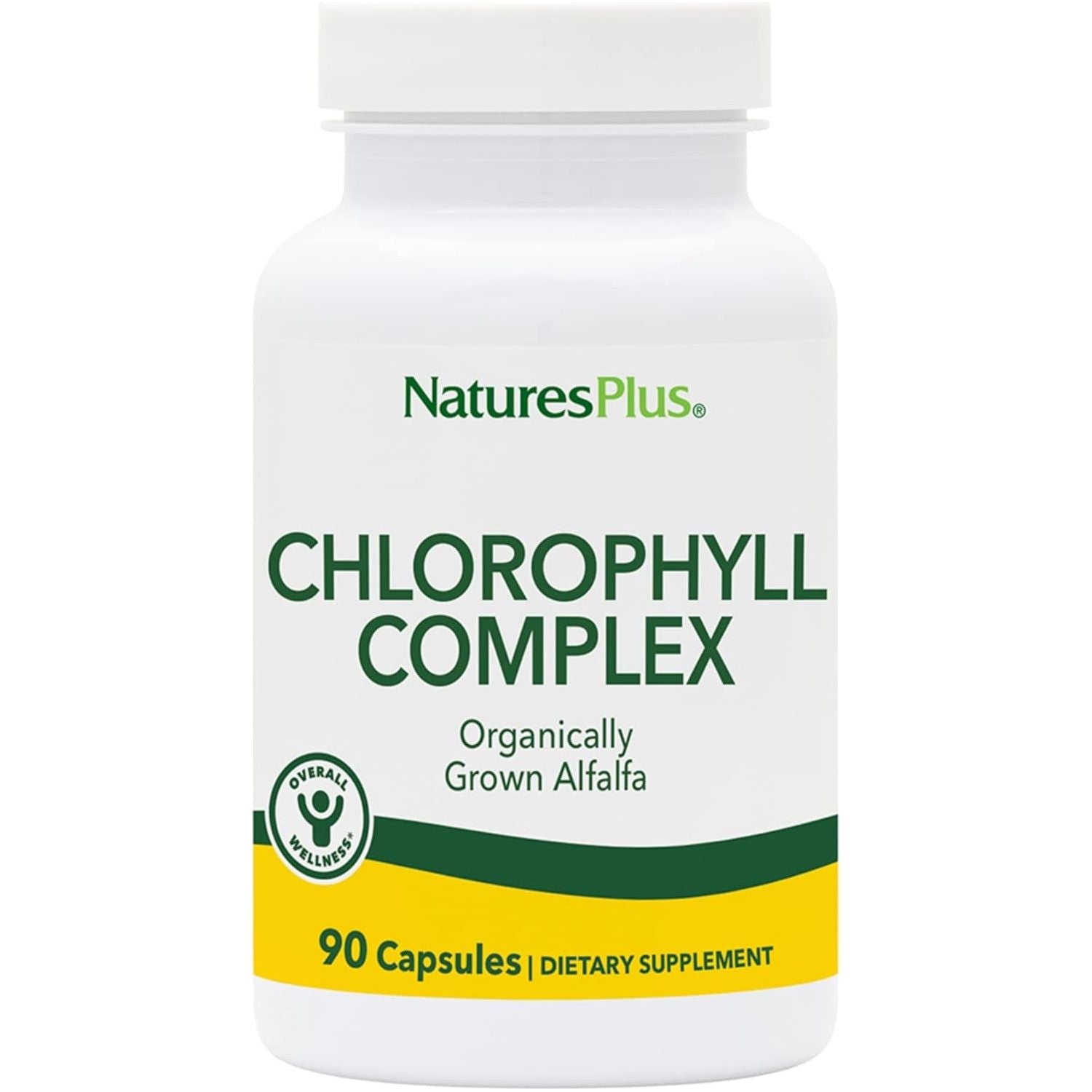 Natures plus Chlorophyll Complex - 90 Vegetarian Capsules - Nutritional Support for General Well-Being