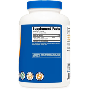 Nutricost Fadogia Agrestis (240 Capsules | 600 Mg per Serving) - Potent 10:1 Extract, Gluten Free, GMO Free Supplement