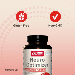 Jarrow Formulas Neuro Optimizer with 7 Neuro-Nutrient Ingredients for Brain Health and Antioxidant Support, 120 Capsules