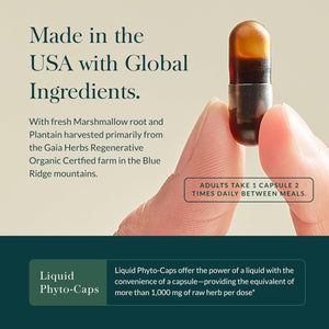 Gaia Herbs Mighty Lungs - Lung Support Supplement to Help Maintain Overall Lung & Respiratory Health (30-Day Supply)