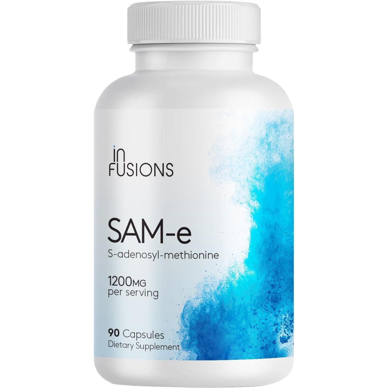 Infusions Maximum Strength Pure Sam-E 1200Mg 90 Vegetable Capsules (S-Adensoyl-Methionine)