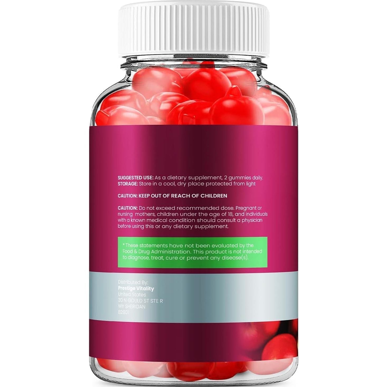 Purexketo ACV Gummies Dietary Supplement (60 Gummies)