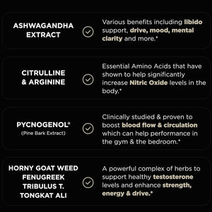 21,800Mg Testosterone Booster Supplement for Men 8X Strength W. Ashwagandha, Tongkat Ali, Pycnogenol, Tribulus
