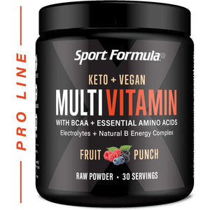 Multivitamin Powder - Drink Mix for Men Women BCAA Amino Acids Won’T Upset Your Stomach