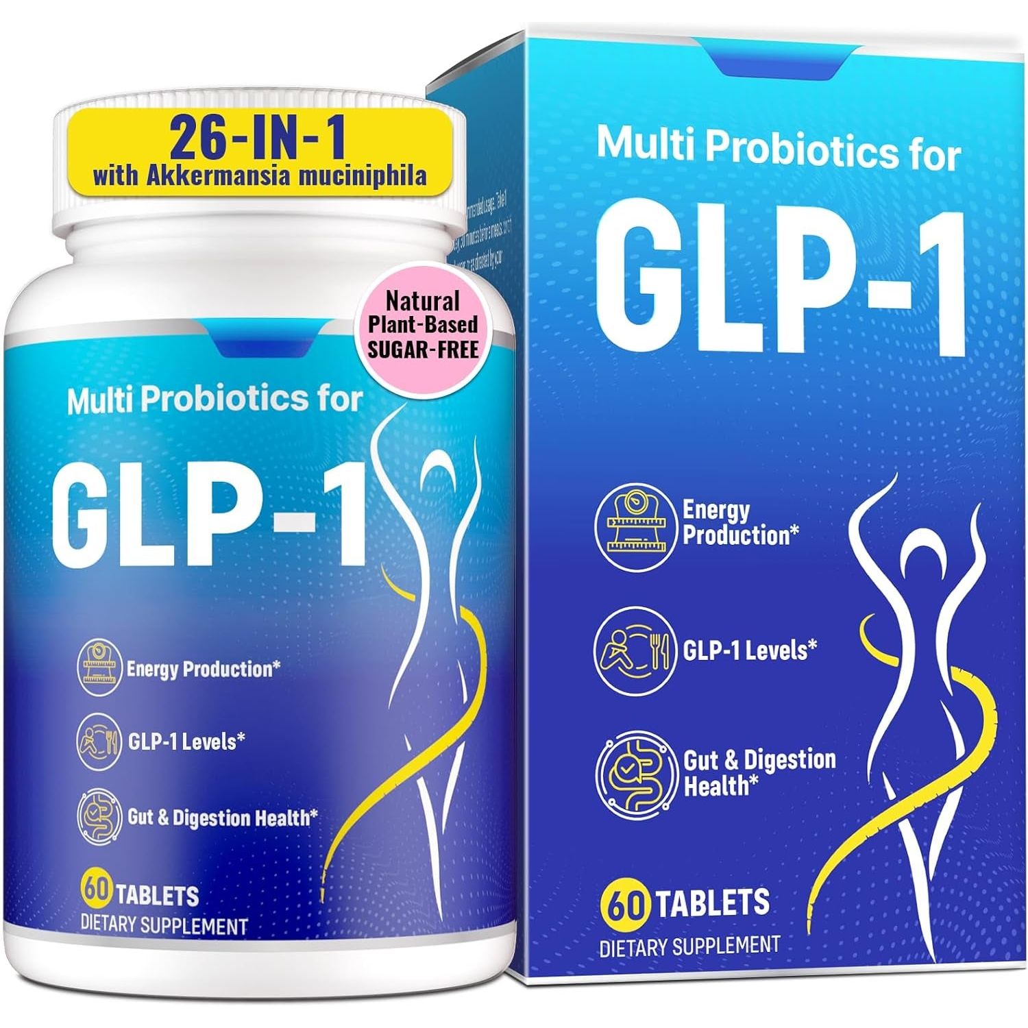 GLP-1 Supplement for Women & Men, Natural GLP-1 Support - 60 Count