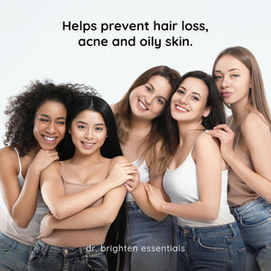 Dr. Brighten Saw Palmetto plus for Women - PCOS Support to Prevent Hair Loss Acne Oily Skin