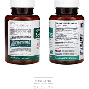 Irish Sea Moss Capsules Organic Irish Seamoss, Bladderwrack & Burdock - Raw Vegan Supplement - 60 Capsules