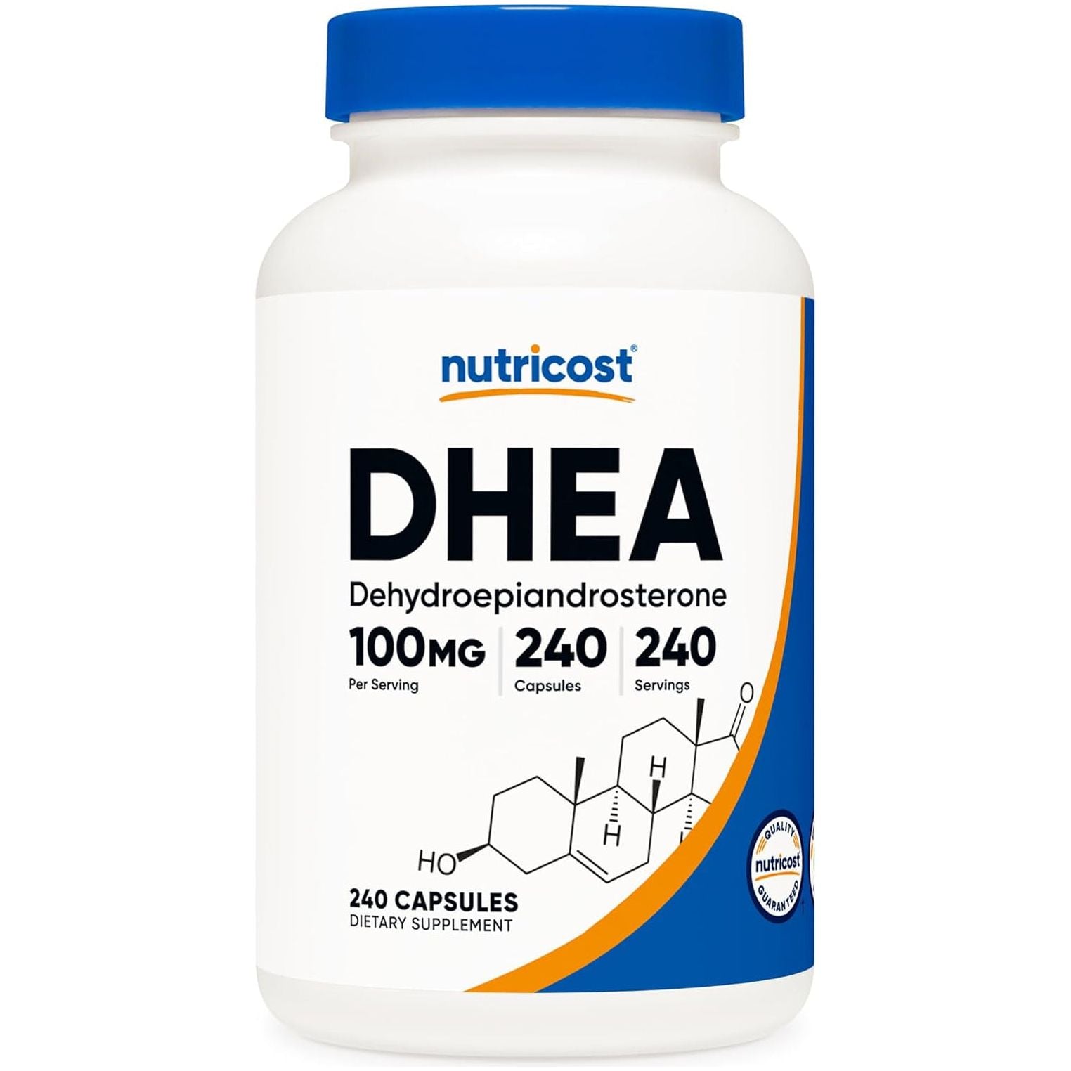 Nutricost DHEA 100Mg, 240 Capsules - Gluten Free, Soy Free, Non-Gmo, Supplement