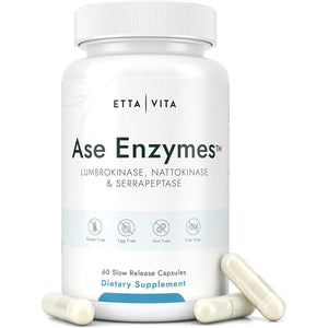 Potent Nattokinase Proteolytic Enzymes Capsules for Energy Support, Digestion, Detox, Cognition & Gut Health