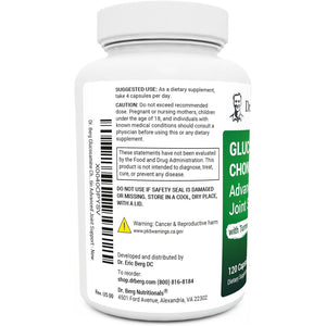 Dr. Berg Glucosamine Chondroitin MSM Turmeric & Boswellia - Advanced Joint Support with 1500 Mg Glucosamine Sulfate 120 Capsules