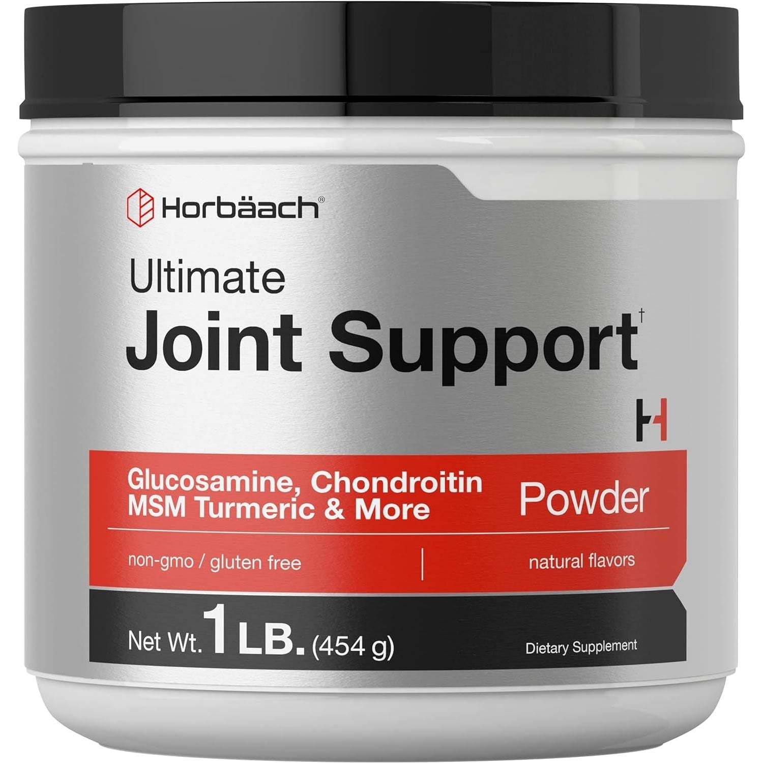 Horbäach Ultimate Joint Support Powder 1 Lb | Glucosamine, Chondroitin, MSM & Turmeric