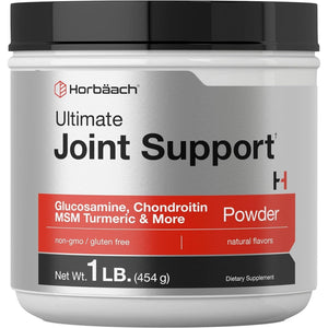 Horbäach Ultimate Joint Support Powder 1 Lb | Glucosamine, Chondroitin, MSM & Turmeric