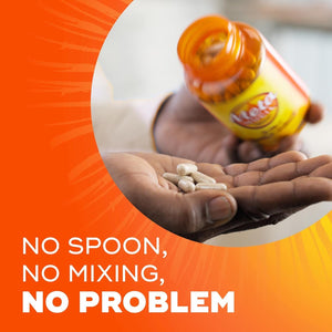 Metamucil 3-In-1 Fiber Capsules, Daily Psyllium Husk Fiber Supplement for Digestive Health 300Count