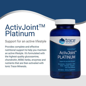 Trace Minerals Activjoint Platinum - Bone Health & Strength Support Supplement -180 Tablets (30 Servings)