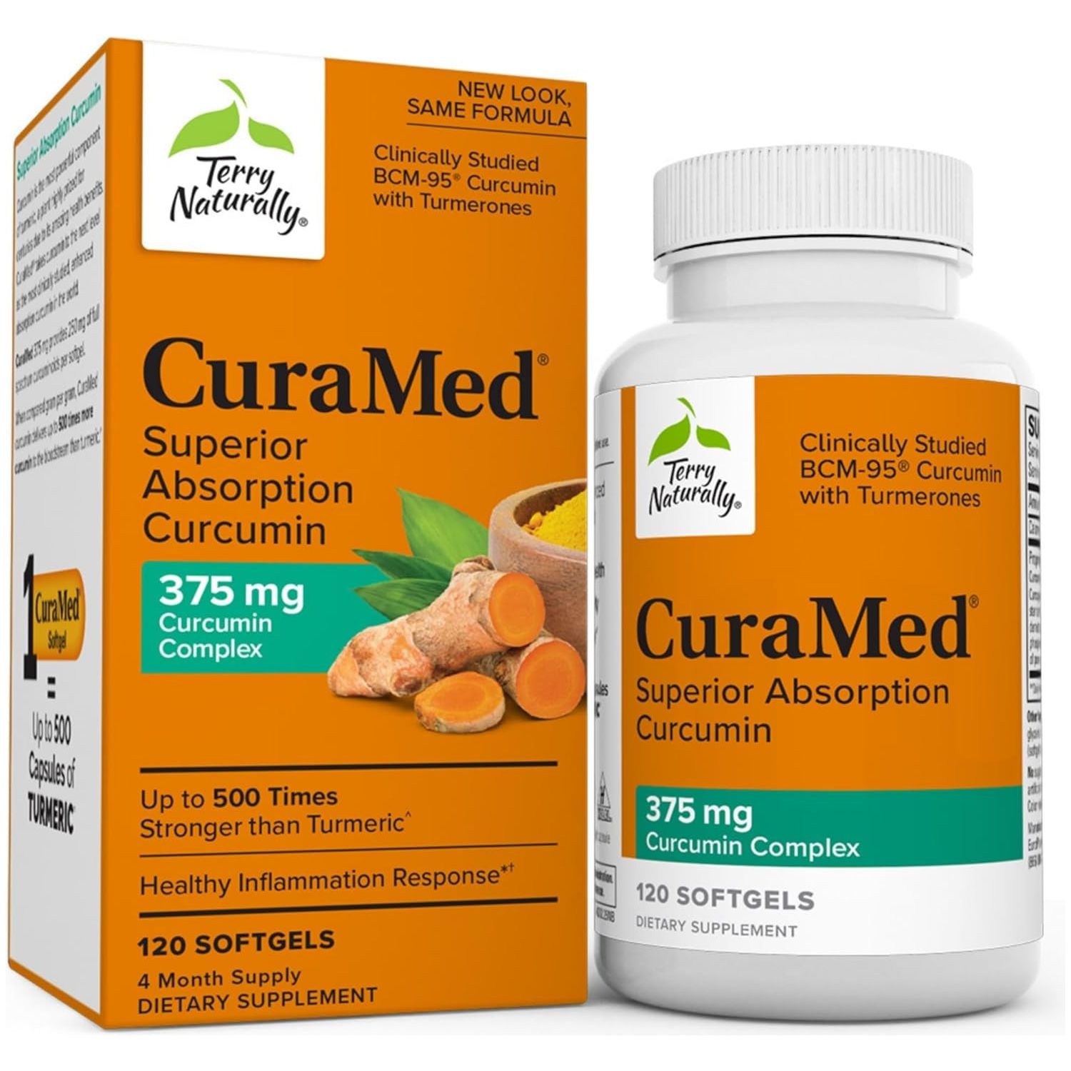 Terry Naturally Curamed 375 Mg Curcumin Complex - 120 Softgels