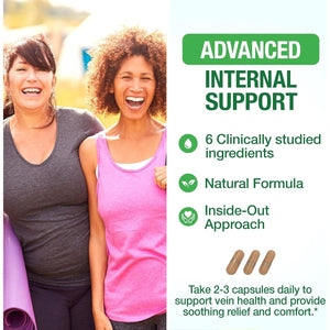 Hemrid plus Advanced Herbal Comfort Formula - Proudly Made in the USA - 45 Capsules