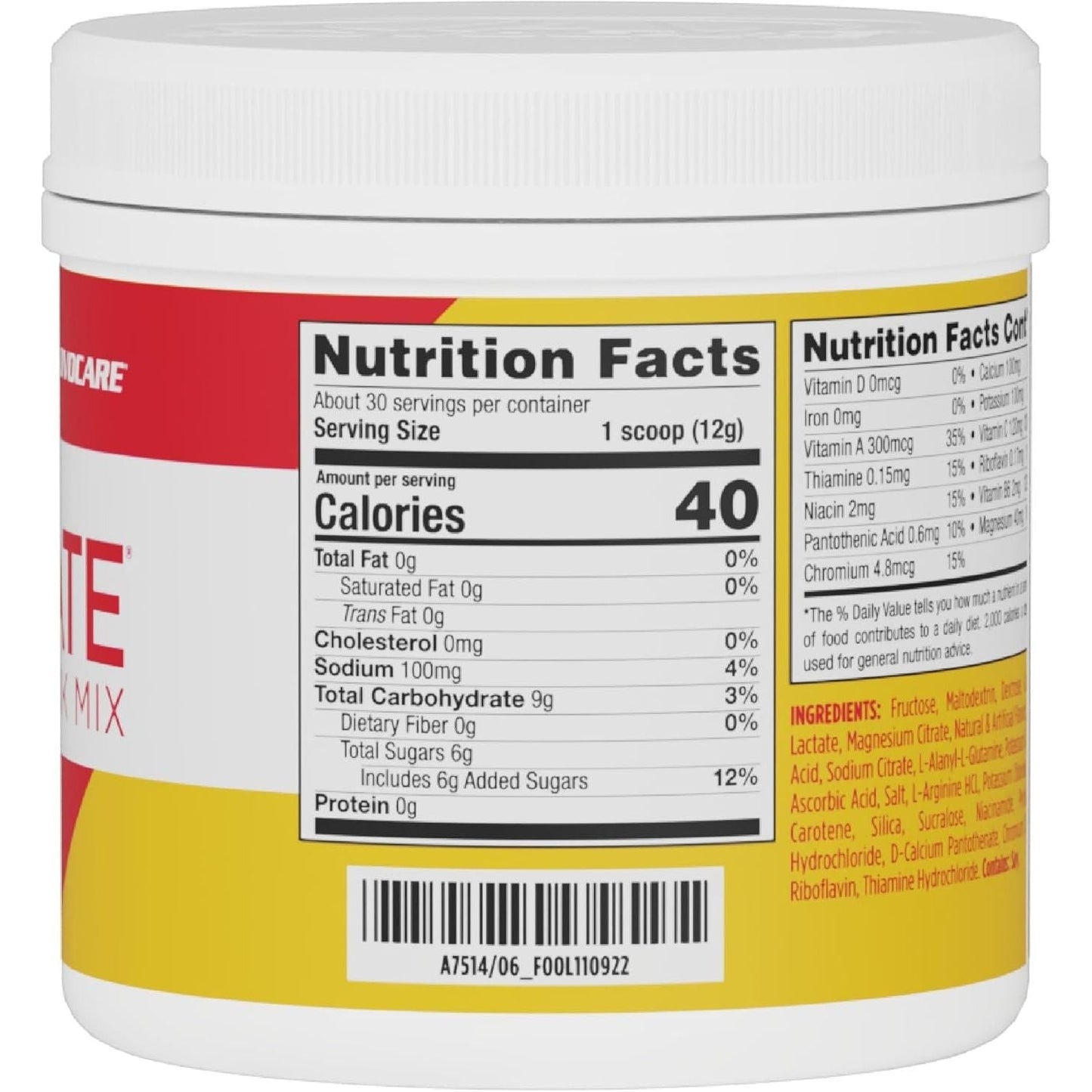 Advocare Rehydrate Electrolyte Drink Mix with Sodium, Potassium & More - Mango Pineapple, 12.7 Oz