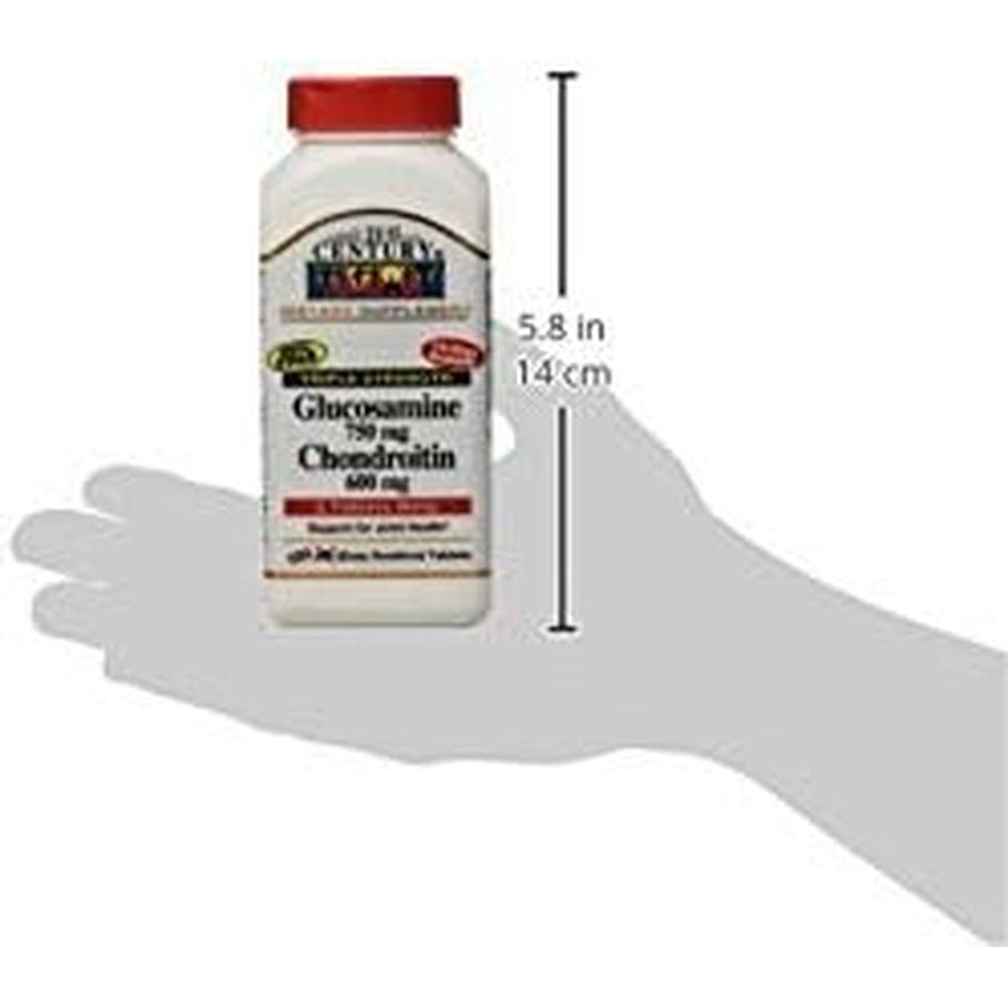 21St Century Triple Strength Glucosamine Chondroitin (150 Tablets), Dietary Supplement for Joint & Cartilage Health