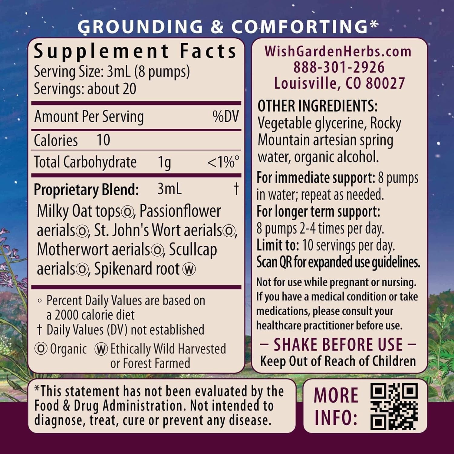 Wishgarden Herbs Emotional Ally - Supports Emotional Grounding, 4Oz