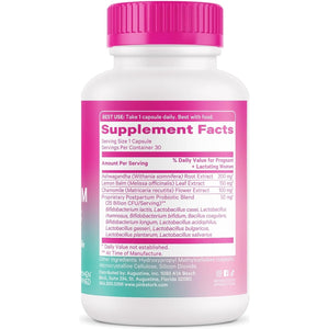 Pink Stork Probiotics for Postnatal Women - 30 Billion CFUS - Postpartum Essentials, 30 Capsules