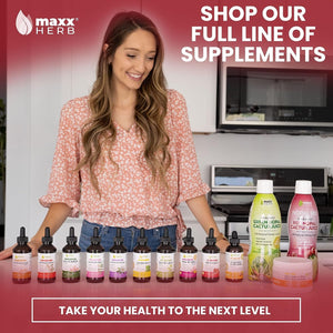 Maxx Herb Red Maca Root Extract - Max Strength Liquid Drops, for Stamina, Memory and Focus - 4 Oz Bottle (60 Servings)