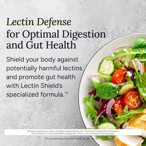 Gundry MD® Lectin Shield, Gut Health and Digestion Supplement, Supports Digestive Comfort, and Intestinal Health, 30 Day Supply
