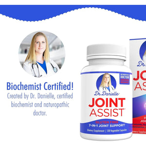 Doctor Danielle Joint Assist - Glucosamine Chondroitin Turmeric Msm Boswellia - Joint Support & Relief - 120 Capsules