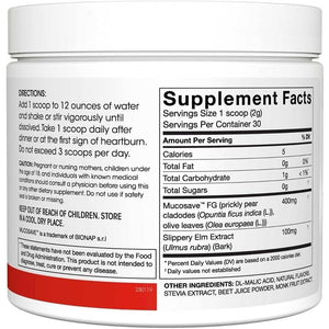 Reflux - Digestive Supplement - Mucosal Support for Acid Issues 30 Servings