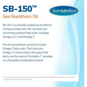 Euromedica Prohydra-7 - Skin Health Support Supplement with Omega-7 Sea Buckthorn Oil - 60 Softgels