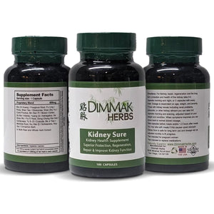 Dimmak Herbs Certified Organic Kidney Sure Health Supplement – 100 Caps 400Mg