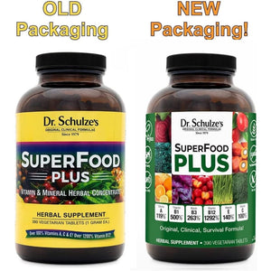 Dr. Schulze'S Superfood plus | Vitamin & Mineral Herbal Concentrate | Daily Nutrition & Increased Energy 390 Tabs