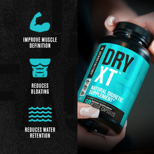 Jacked Factory Dry-Xt Diuretic Water Pills - Reduces Water Retention & Bloating 60 Capsules