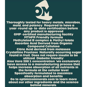 Multi Mineral Daily Formula – Magnesium, Electrolytes & Trace Mineral Powder 30 Servings