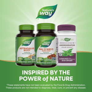 Nature'S Way Pau D'Arco Inner Bark,180 Mg per 4-Capsule Serving, 100 Capsules