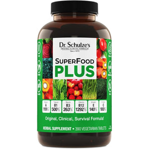 Dr. Schulze'S Superfood plus | Vitamin & Mineral Herbal Concentrate | Daily Nutrition & Increased Energy 390 Tabs