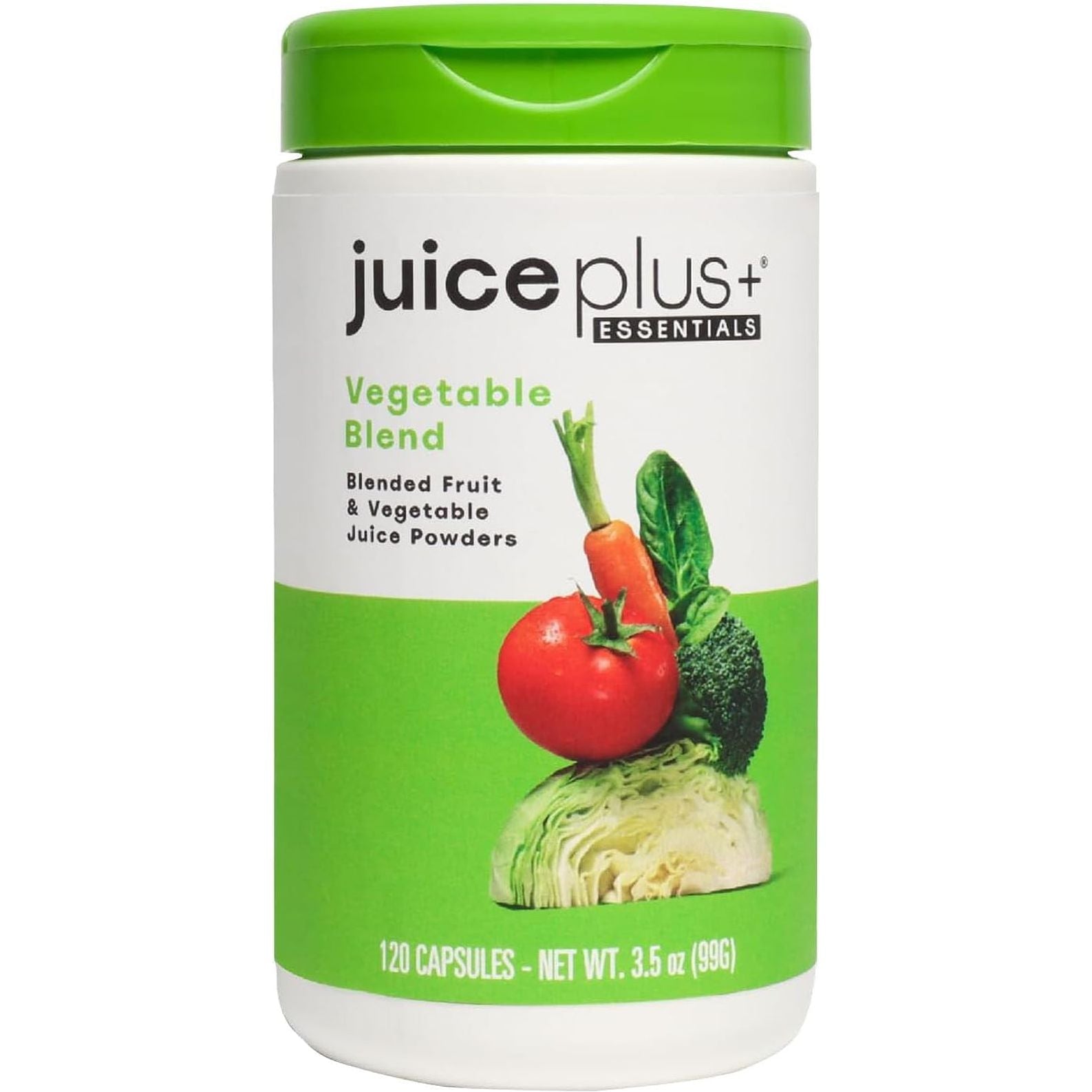 Juice Plus+ Vegetable Blend - Whole Food Vegetable Powder in Convenient Capsules 120 Capsules