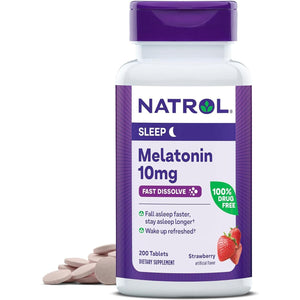Natrol Fast Dissolve Melatonin 10 Mg, Melatonin Supplements 200 Day Supply
