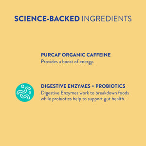 FRISKA Energy Boost Enzyme and Probiotics Supplement, Promotes Better Digestion and Energy 30 Capsules